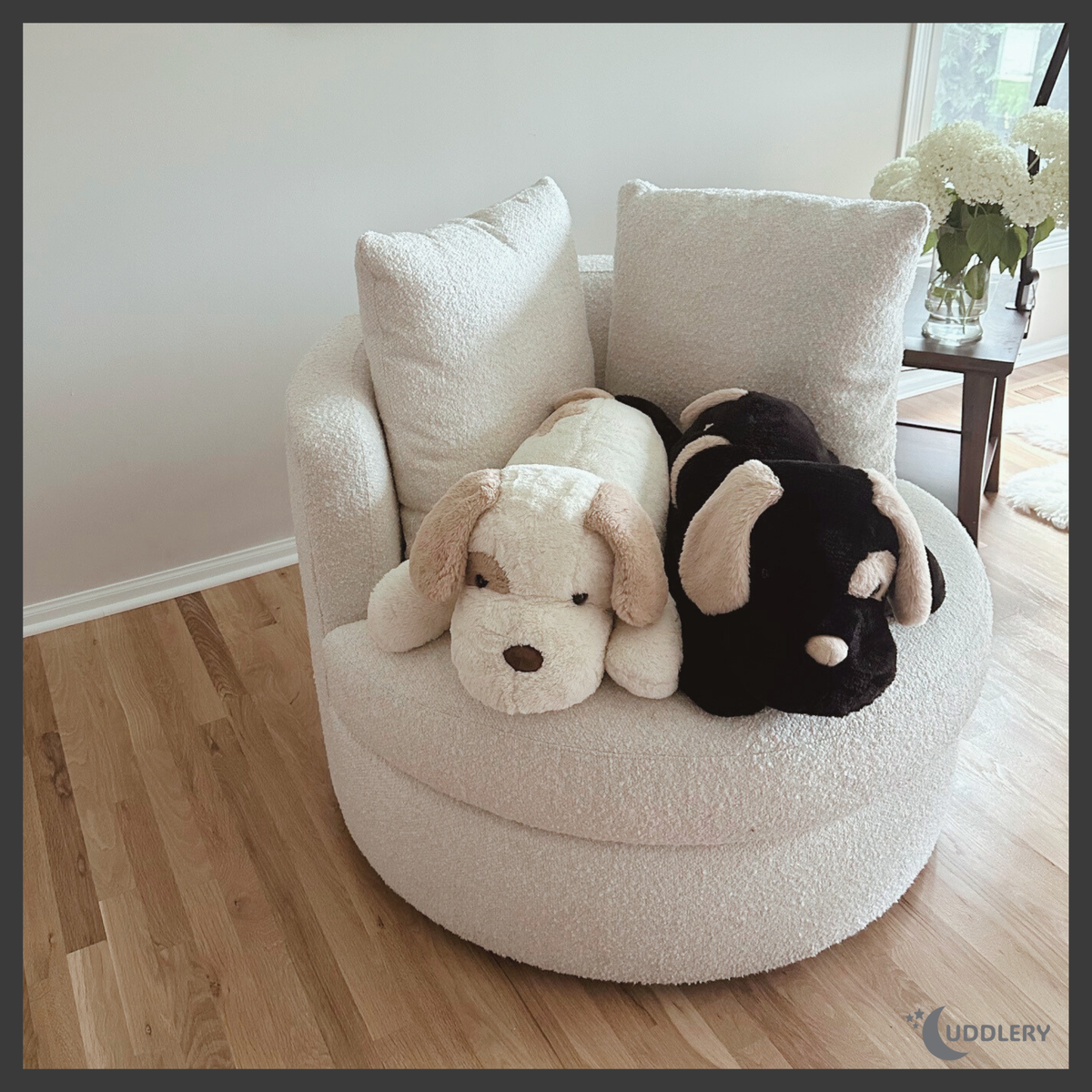 Luxury Black Dog Weighted Plush (6 LBS) + Keychain